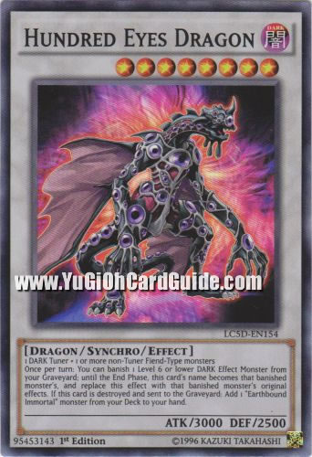 Yu-Gi-Oh Card: Hundred-Eyes Dragon
