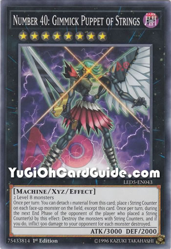 Yu-Gi-Oh Card: Number 40: Gimmick Puppet of Strings