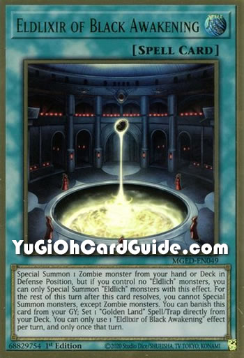 Yu-Gi-Oh Card: Eldlixir of Black Awakening