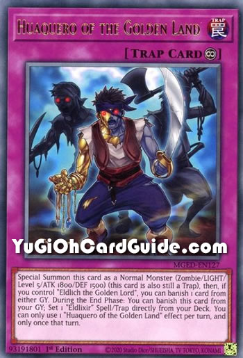 Yu-Gi-Oh Card: Huaquero of the Golden Land