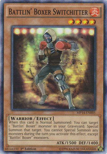 Yu-Gi-Oh Card: Battlin' Boxer Switchitter