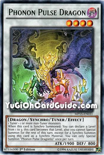 Yu-Gi-Oh Card: Phonon Pulse Dragon