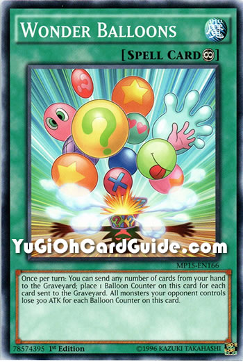 Yu-Gi-Oh Card: Wonder Balloons