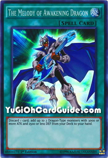Yu-Gi-Oh Card: The Melody of Awakening Dragon