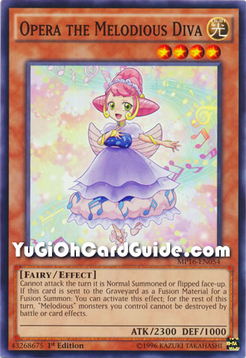 Yu-Gi-Oh Card: Opera the Melodious Diva