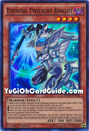 Yu-Gi-Oh Card: Evening Twilight Knight