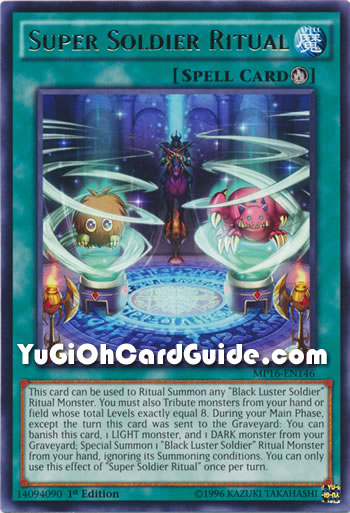 Yu-Gi-Oh Card: Super Soldier Ritual