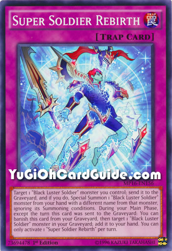 Yu-Gi-Oh Card: Super Soldier Rebirth