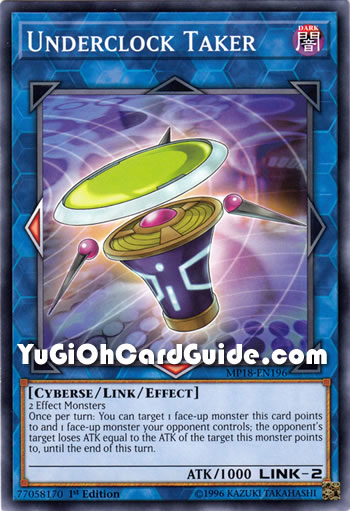 Yu-Gi-Oh Card: Underclock Taker