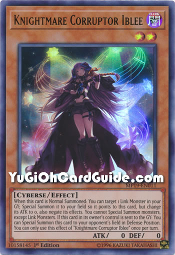 Yu-Gi-Oh Card: Knightmare Corruptor Iblee