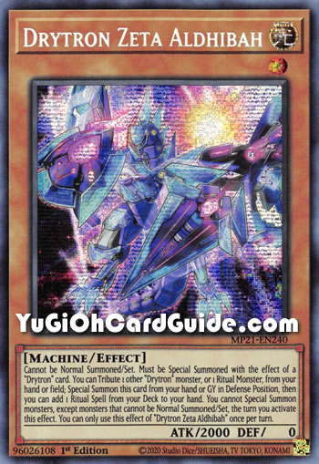 Yu-Gi-Oh Card: Drytron Zeta Aldhibah