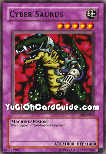 Yu-Gi-Oh Card: Cyber Saurus