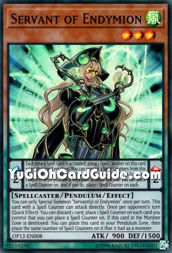 Yu-Gi-Oh Card: Servant of Endymion