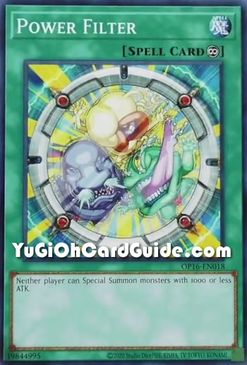 Yu-Gi-Oh Card: Power Filter