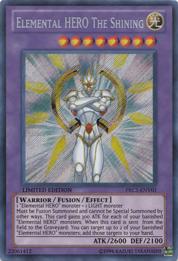 Yu-Gi-Oh Card: Elemental HERO The Shining