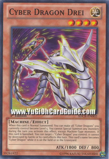 Yu-Gi-Oh Card: Cyber Dragon Drei