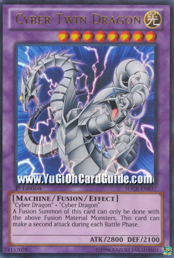 Yu-Gi-Oh Card: Cyber Twin Dragon