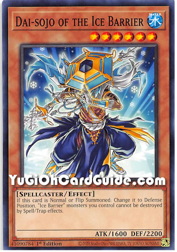Yu-Gi-Oh Card: Dai-sojo of the Ice Barrier