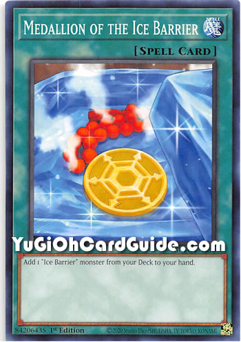 Yu-Gi-Oh Card: Medallion of the Ice Barrier