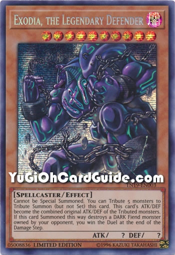 Yu-Gi-Oh Card: Exodia, the Legendary Defender