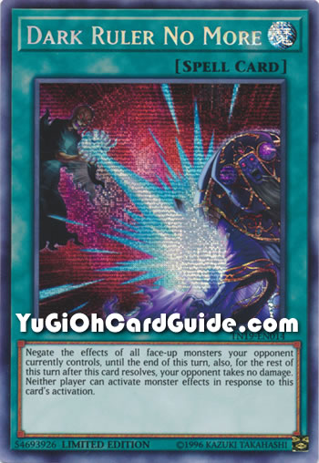 Yu-Gi-Oh Card: Dark Ruler No More