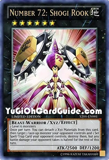 Yu-Gi-Oh Card: Number 72: Shogi Rook